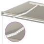 Manuell einziehbare Markise mit cremefarbenem LED-Licht 500 x 300 cm von vidaXL, Markisen - Ref: Foro24-3068942, Preis: 423,9...