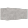 Mueble para TV madera contrachapada gris hormigón 80x30x30 cm de vidaXL, Muebles TV - Ref: Foro24-801476, Precio: 52,99 €, De...