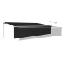 Toldo retráctil manual con persiana y LED antracita 6x3 m de vidaXL, Toldos - Ref: Foro24-3069364, Precio: 572,98 €, Descuent...