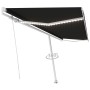 Manual retractable awning with anthracite gray LED light 500x300 cm by vidaXL, Awnings - Ref: Foro24-3069584, Price: 546,88 €...