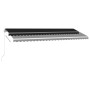 Toldo retráctil manual con luz LED gris antracita 500x300 cm de vidaXL, Toldos - Ref: Foro24-3069584, Precio: 546,88 €, Descu...