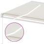 Manual retractable awning with cream LED light 600x300 cm by vidaXL, Awnings - Ref: Foro24-3069602, Price: 657,07 €, Discount: %