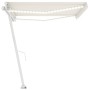 Toldo manual retráctil con luz LED crema 450x350 cm de vidaXL, Toldos - Ref: Foro24-3069642, Precio: 522,88 €, Descuento: %