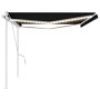 Manual retractable awning with anthracite gray LED light 5x3 m by vidaXL, Awnings - Ref: Foro24-3069984, Price: 510,50 €, Dis...