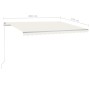 Manuell einziehbare Markise mit cremefarbener LED 4,5 x 3,5 m von vidaXL, Markisen - Ref: Foro24-3070042, Preis: 495,50 €, Ra...