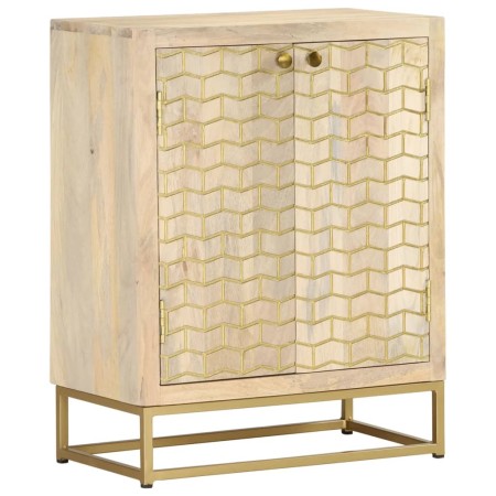 Aparador con 2 puertas madera maciza de mango 55x30x70 cm de vidaXL, Aparadores - Ref: Foro24-352039, Precio: 212,80 €, Descu...