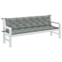 Garden bench cushions 2 units light gray melange fabric 200x50x7 cm by vidaXL, Cushions for chairs and sofas - Ref: Foro24-40...