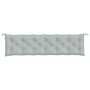 Garden bench cushions 2 units light gray melange fabric 200x50x7 cm by vidaXL, Cushions for chairs and sofas - Ref: Foro24-40...