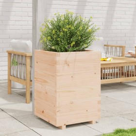 Jardinera madera maciza de pino 50x50x72,5 cm de vidaXL, Maceteros y jardineras - Ref: Foro24-3282574, Precio: 151,99 €, Desc...