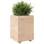 Jardinera madera maciza de pino 50x50x72,5 cm de vidaXL, Maceteros y jardineras - Ref: Foro24-3282574, Precio: 152,50 €, Desc...