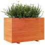 Solid pine wood planter in brown wax 110x60x72 cm by vidaXL, Pots and planters - Ref: Foro24-3282651, Price: 304,17 €, Discou...