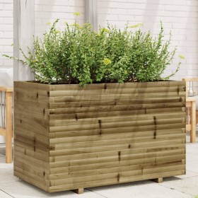 Jardinera madera de pino impregnada 110x60x72 cm de vidaXL, Maceteros y jardineras - Ref: Foro24-3282653, Precio: 271,38 €, D...