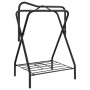 Soporte de montura plegable de pie independiente hierro negro de vidaXL, Accesorios para sillas de montar - Ref: Foro24-17244...