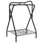 Soporte de montura plegable de pie independiente hierro negro de vidaXL, Accesorios para sillas de montar - Ref: Foro24-17244...