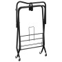 Soporte de montura plegable de pie independiente hierro negro de vidaXL, Accesorios para sillas de montar - Ref: Foro24-17244...