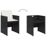 Set de muebles jardín 17 pzas con cojines ratán sintético negro de vidaXL, Conjuntos de jardín - Ref: Foro24-3277829, Precio:...