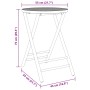 Folding bamboo garden table Ø55x75 cm by vidaXL, Garden tables - Ref: Foro24-365881, Price: 65,50 €, Discount: %