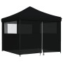 Tienda de fiesta plegable Pop-Up con 4 paredes laterales negra de vidaXL, Carpas y cenadores - Ref: Foro24-4004934, Precio: 1...