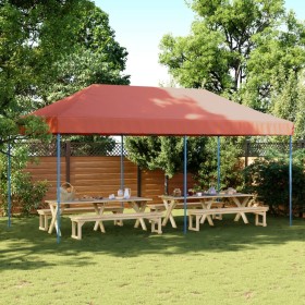 Folding Pop-Up Party Store Terracotta 580x292x315 cm by vidaXL, Tents and gazebos - Ref: Foro24-4004941, Price: 184,99 €, Dis...