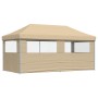 Tienda de fiesta plegable Pop-Up con 3 paredes laterales beige de vidaXL, Carpas y cenadores - Ref: Foro24-4004943, Precio: 1...