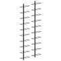 Wall wine racks for 20 bottles 2 units black metal by vidaXL, Wine racks - Ref: Foro24-289567, Price: 69,44 €, Discount: %