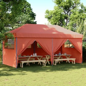 Pop Up faltbares Partyzelt 4 Seitenwände Terrakotta von vidaXL, Zelte und Pavillons - Ref: Foro24-4004957, Preis: 235,99 €, R...