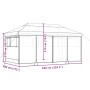 Folding Pop-Up Party Tent with 4 Terracotta Side Walls by vidaXL, Tents and gazebos - Ref: Foro24-4004957, Price: 256,97 €, D...