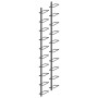 Wall wine racks for 20 bottles 2 units black metal by vidaXL, Wine racks - Ref: Foro24-289567, Price: 69,44 €, Discount: %