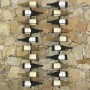 Wall wine racks for 20 bottles 2 units black metal by vidaXL, Wine racks - Ref: Foro24-289567, Price: 69,44 €, Discount: %