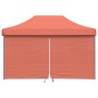 Folding Pop-Up Party Tent with 4 Terracotta Side Walls by vidaXL, Tents and gazebos - Ref: Foro24-4004981, Price: 188,47 €, D...