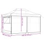 Pop Up faltbares Partyzelt 4 Seitenwände Terrakotta von vidaXL, Zelte und Pavillons - Ref: Foro24-4004981, Preis: 188,47 €, R...