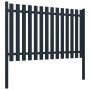 Anthracite powder coated steel fence panel 174.5x100 cm by vidaXL, fence panels - Ref: Foro24-146471, Price: 185,23 €, Discou...