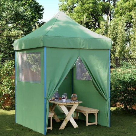 Folding Pop-Up Party Tent with 4 Green Side Walls by vidaXL, Tents and gazebos - Ref: Foro24-4005000, Price: 142,66 €, Discou...