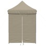 Pop Up faltbares Partyzelt mit 4 taupe Seitenwänden von vidaXL, Zelte und Pavillons - Ref: Foro24-4005002, Preis: 142,66 €, R...