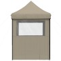 Pop Up faltbares Partyzelt mit 4 taupe Seitenwänden von vidaXL, Zelte und Pavillons - Ref: Foro24-4005002, Preis: 142,66 €, R...