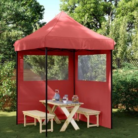 Folding Pop-Up Party Store with 2 Burgundy Side Walls by vidaXL, Tents and gazebos - Ref: Foro24-4004995, Price: 117,58 €, Di...