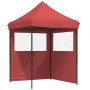 Pop Up faltbares Partyzelt 2 Seitenwände bordeaux von vidaXL, Zelte und Pavillons - Ref: Foro24-4004995, Preis: 122,96 €, Rab...