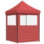 Pop Up faltbares Partyzelt 2 Seitenwände bordeaux von vidaXL, Zelte und Pavillons - Ref: Foro24-4004995, Preis: 122,96 €, Rab...