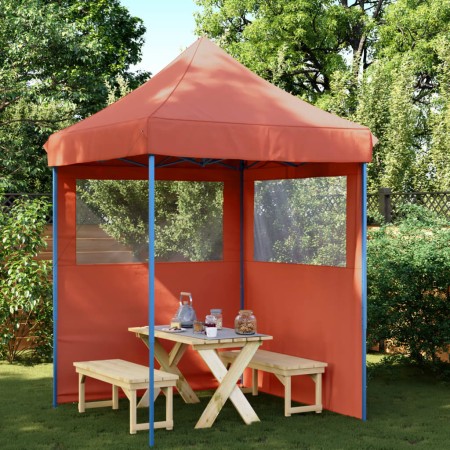 Pop Up faltbares Partyzelt 2 Seitenwände Terrakotta von vidaXL, Zelte und Pavillons - Ref: Foro24-4004997, Preis: 117,47 €, R...