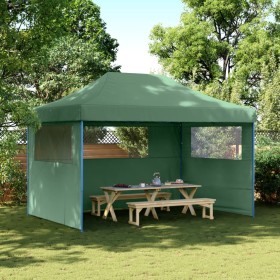 Pop Up faltbares Partyzelt mit 3 Seitenwänden grün von vidaXL, Zelte und Pavillons - Ref: Foro24-4005016, Preis: 158,28 €, Ra...