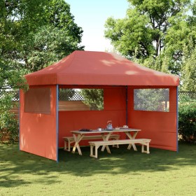 Pop Up faltbares Partyzelt 3 Seitenwände terrakotta von vidaXL, Zelte und Pavillons - Ref: Foro24-4005021, Preis: 158,99 €, R...