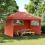 Folding Pop-Up Party Store with 3 Terracotta Side Walls by vidaXL, Tents and gazebos - Ref: Foro24-4005021, Price: 158,32 €, ...