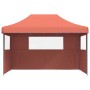 Folding Pop-Up Party Store with 3 Terracotta Side Walls by vidaXL, Tents and gazebos - Ref: Foro24-4005021, Price: 158,32 €, ...