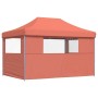 Folding Pop-Up Party Store with 3 Terracotta Side Walls by vidaXL, Tents and gazebos - Ref: Foro24-4005021, Price: 158,32 €, ...