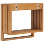 Solid teak wall towel rack 35x20x35 cm by vidaXL, Towel racks - Ref: Foro24-289073, Price: 37,35 €, Discount: %