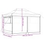 Pop-Up faltbares Partyzelt mit 4 beigen Seitenwänden von vidaXL, Zelte und Pavillons - Ref: Foro24-4005023, Preis: 168,71 €, ...