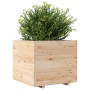 Jardinera madera maciza de pino 80x80x72 cm de vidaXL, Maceteros y jardineras - Ref: Foro24-3282624, Precio: 238,99 €, Descue...