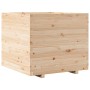 Jardinera madera maciza de pino 80x80x72 cm de vidaXL, Maceteros y jardineras - Ref: Foro24-3282624, Precio: 238,99 €, Descue...