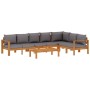 Set Gartensofas mit Kissen 5 Stück massives Akazienholz von vidaXL, Gartensets - Ref: Foro24-3214863, Preis: 692,99 €, Rabatt: %