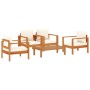 Garden sofa set with 5 pieces, solid acacia wood, and cushions. by vidaXL, Garden sets - Ref: Foro24-3214842, Price: 505,34 €...